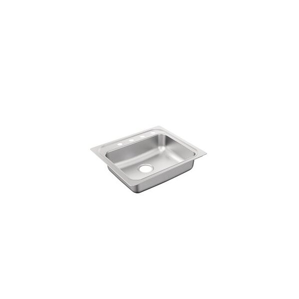 25"X22" Stainless Steel 22 Gauge Single Bowl Drop In Sink